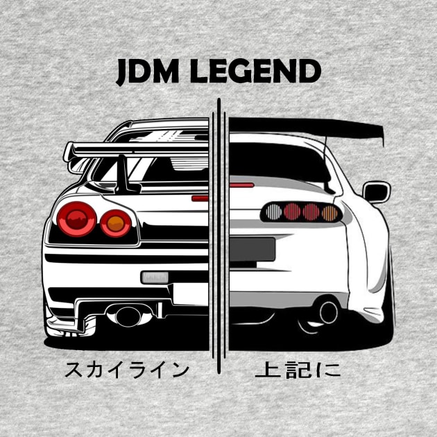 JDM Legend Toyota Supra and Nissan GTR R34 by T-JD